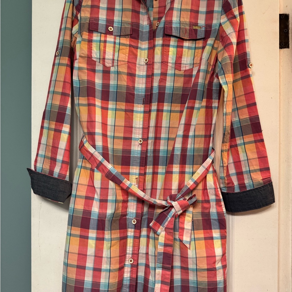 Tommy Classic Plaid Shirt Dress